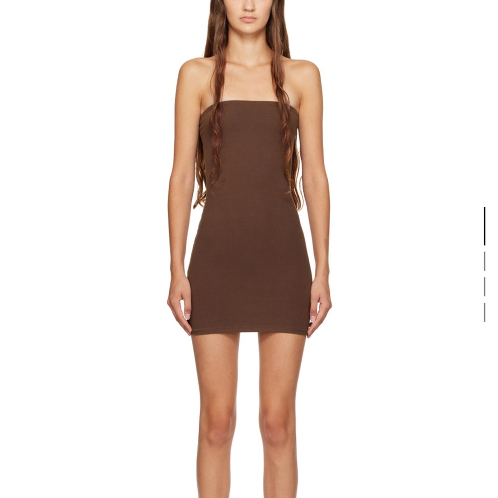 GIL RODRIGUEZ brown tube dress